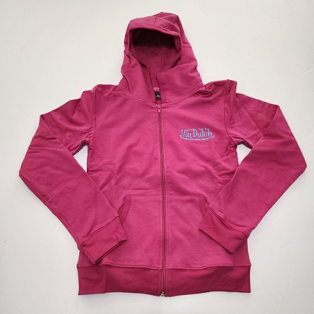 NWOT - VON DUTCH Women's S‎ - Lightweight Purple Signature Cotton Full…